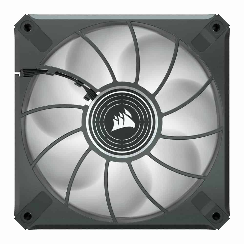 (image for) Corsair ML120 LED ELITE 120mm White LED Fan Single Pack Black